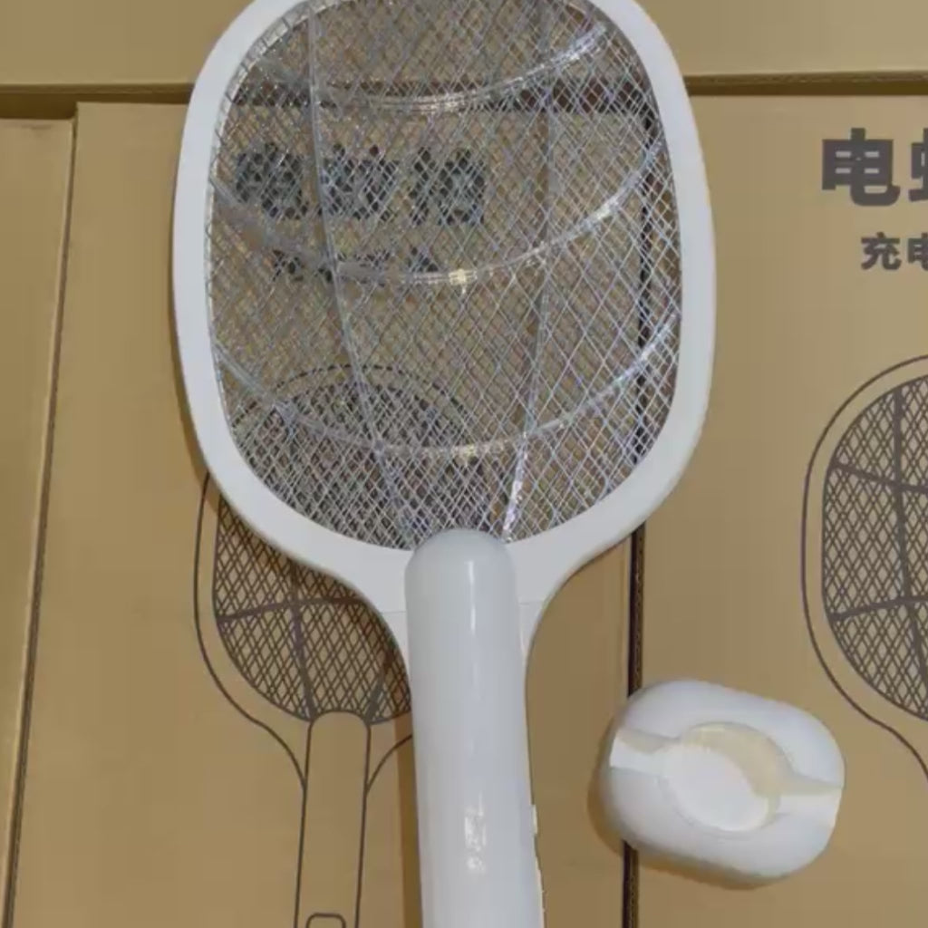 Rechargeable Mosquito Racket With Box & Stand